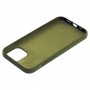 Чехол для iPhone 12 / 12 Pro Silicone Full зеленый / army green