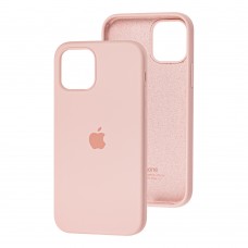 Чехол для iPhone 12 / 12 Pro Silicone Full розовый / pink sand
