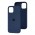 Чохол для iPhone 12/12 Pro Square Full silicone midnight blue