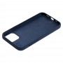 Чехол для iPhone 12 / 12 Pro Silicone Full темно-синий / dark blue