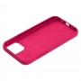 Чехол для iPhone 12 / 12 Pro Silicone Full красный / rose red