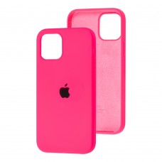 Чохол для iPhone 12/12 Pro Square Full silicone рожевий / barbie pink