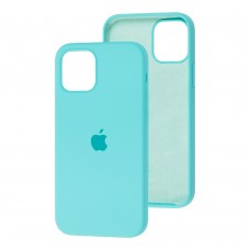 Чехол для iPhone 12 / 12 Pro Silicone Full sea blue