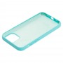 Чохол для iP 12 / 12 Pro Square Full silicone sea blue