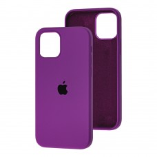 Чехол для iPhone 12 / 12 Pro Silicone Full фиолетовый / grape