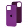 Чохол для iPhone 12/12 Pro Square Full silicone фіолетовий / grape