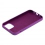 Чехол для iPhone 12 / 12 Pro Silicone Full фиолетовый / grape