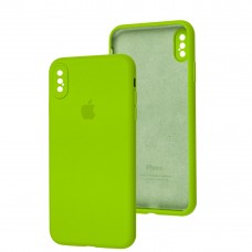 Чехол для iPhone Xs Max Slim Full camera lime green
