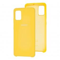 Чехол для Samsung Galaxy A51 (A515) Silky Soft Touch желтый