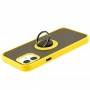 Чехол для iPhone 12 / 12 Pro LikGus Edging Ring желтый 