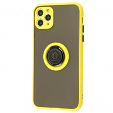 Чохол для iPhone 11 Pro Max LikGus Edging Ring жовтий