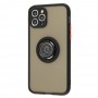 Чохол для iPhone 11 Pro LikGus Edging Ring чорний/червоний