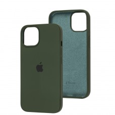 Чехол для iPhone 14 Silicone Full зеленый / cyprus green