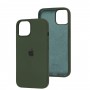 Чохол для iPhone 13 / 14 Square Full silicone зелений / cyprus green