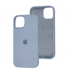 Чохол для iPhone 13 / 14 Square Full silicone блакитний / lilac blue