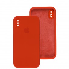Чехол для iPhone X / Xs Square Full camera red