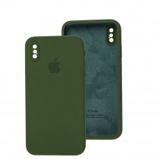 Чохол для iPhone Xs Max Square Full camera зелений / army green
