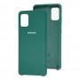 Чохол для Samsung Galaxy A51 (A515) Silky Soft Touch "сосновий зелений"