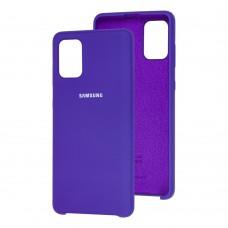 Чехол для Samsung Galaxy A71 (A715) Silky Soft Touch "фиолетовый"