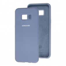 Чехол для Samsung Galaxy S8+ (G955) Silicone Full лавандовый серый