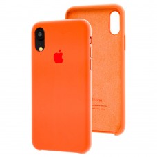 Чехол silicone case для iPhone Xr apricote