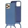 Чохол для iPhone 12 Pro Max Wave Lanyard with logo blue cobalt