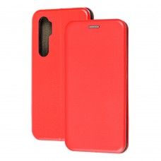 Чехол книжка Premium для Xiaomi Mi Note 10 Lite красный