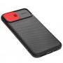Чехол для iPhone Xs Max Safety camera черный / красный