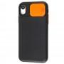 Чехол для iPhone Xr Safety camera черный / оранжевый