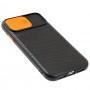 Чехол для iPhone Xr Safety camera черный / оранжевый