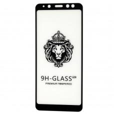 Защитное стекло для Samsung Galaxy A8 2018 (A530) Full Glue Lion черное