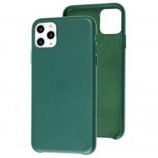 Чехол для iPhone 11 Pro Max Leather case (Leather) "зеленый лес"