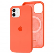 Чехол для iPhone 12 / 12 Pro MagSafe Silicone Full Size pink citrus