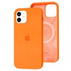 Чехол для iPhone 12 / 12 Pro MagSafe Silicone Full Size kumquat