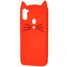 3D чохол для Samsung Galaxy A11/M11 кіт червоний