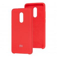 Чехол для Xiaomi Redmi 5 Silky Soft Touch красный