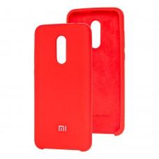Чехол для Xiaomi Redmi 5 Plus Silky Soft Touch красный