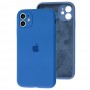 Чехол для iPhone 11 Silicone Slim Full camera navy blue