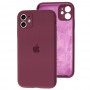 Чехол для iPhone 11 Silicone Slim Full camera maroon