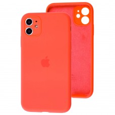 Чехол для iPhone 11 Silicone Slim Full camera peach