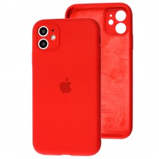 Чохол для iPhone 11 Silicone Slim Full camera chinese red