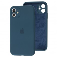 Чохол для iPhone 11 Silicone Slim Full camera cosmos blue