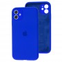 Чехол для iPhone 11 Silicone Slim Full camera shiny blue 