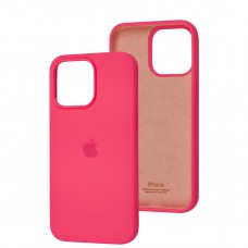 Чохол для iPhone 15 Pro Max Square Full silicone barbie pink