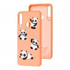 Чехол для Huawei Y6p Wave Fancy panda / peach