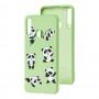 Чехол для Huawei Y6p Wave Fancy lovely panda / mint gum