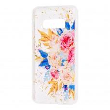 Чехол для Samsung Galaxy S10e (G970) Flowers Confetti "кустовая роза"