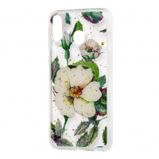 Чехол для Samsung Galaxy M20 (M205) Flowers Confetti "шиповник"