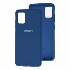 Чехол для Samsung Galaxy A51 (A515) Silicone Full синий / navy blue