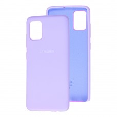 Чохол для Samsung Galaxy A51 (A515) Silicone Full світло-фіолетовий